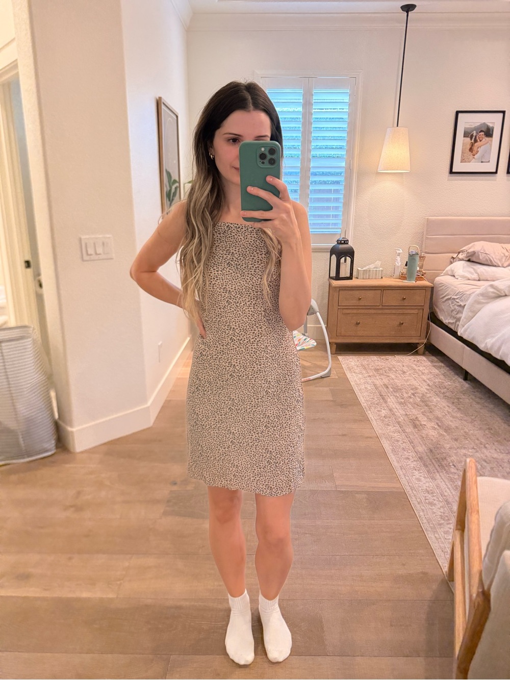 Abercrombie Sleeveless Beige Leopard Print Shift Dress